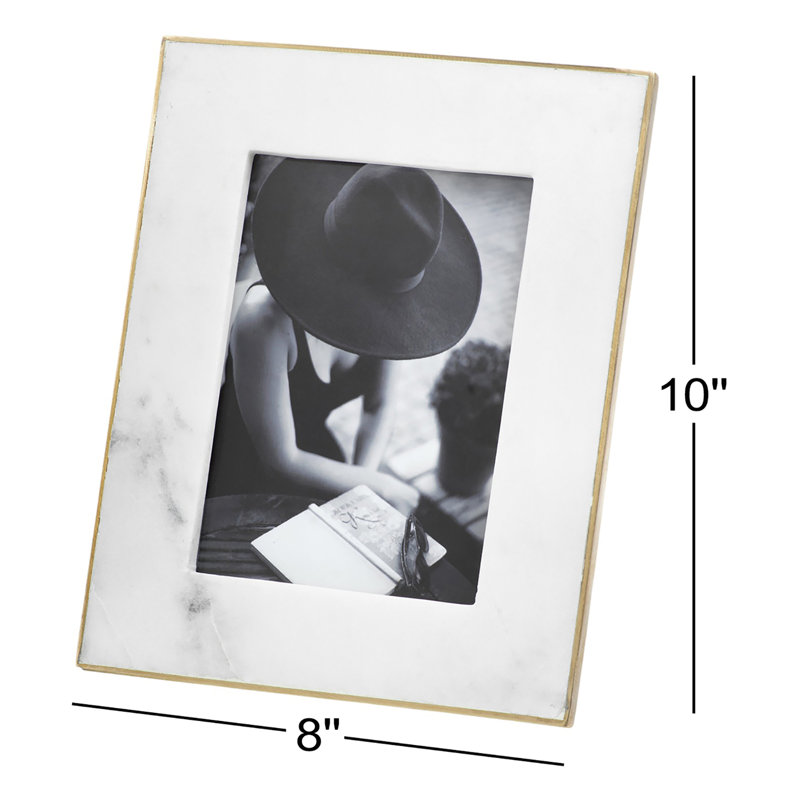 Cadre photo Gibbs matte en blanc, 5 po x 7 po