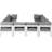 Koeppelle 120'' Wide Aluminum Patio Sectional with Cushions-61209676-61189473