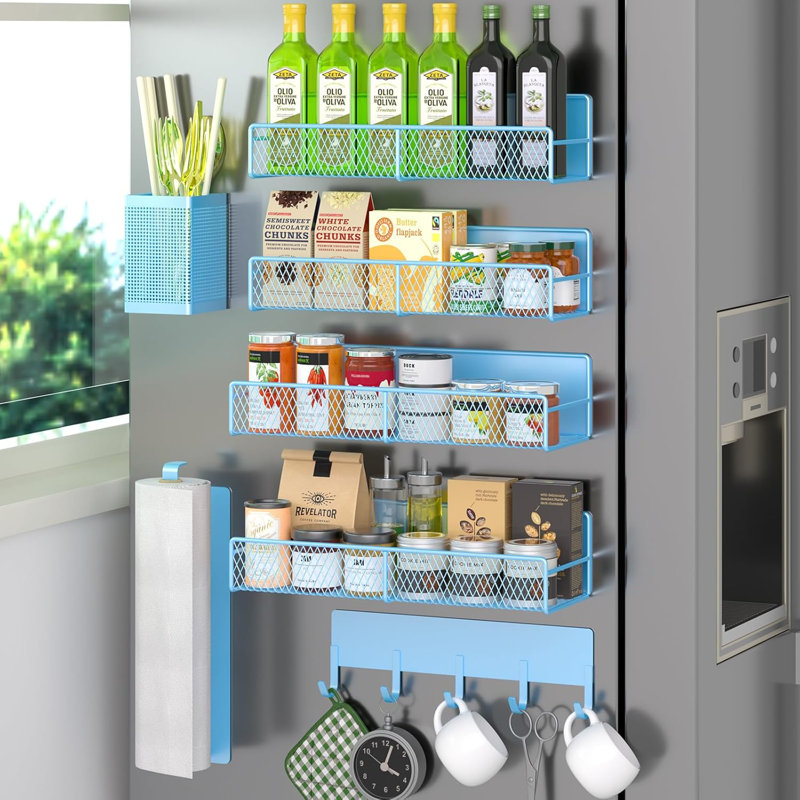 Suction Spice Rack, Blue