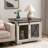 White Dog Kennel With Metal Latch And Adjustable Partition, Look Crate Sliding Door Removable Partition For Comfort,