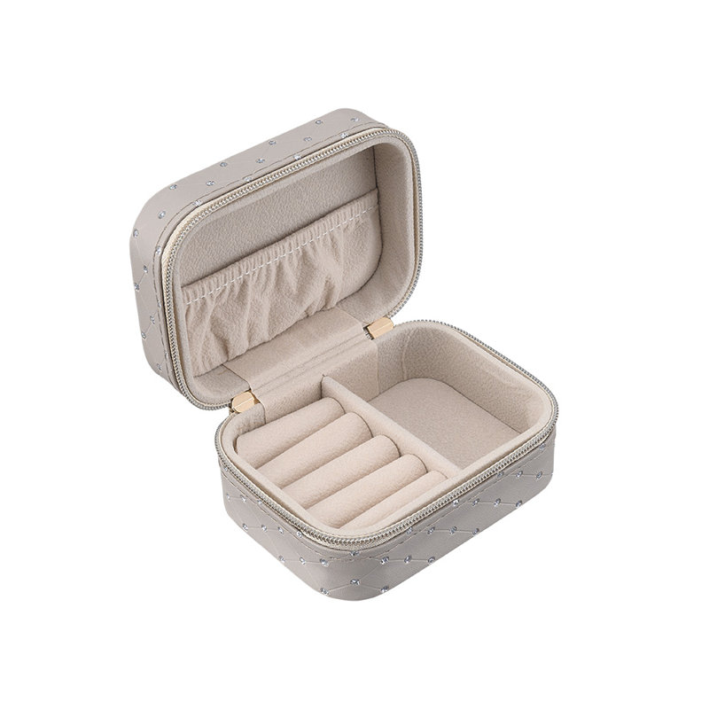 Jewellery Box + Dividers, Grey