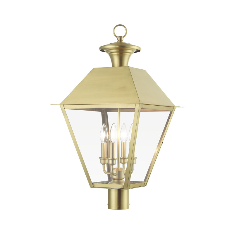 Florinel Lantern Head, Natural Brass, 27" H x 15" W x 15" D