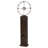 Juno III Modern Grandfather Clock, 24 Inch Oversized Dial, Continuous Sweep Quartz Movement, Satin Nickel Accents