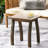 Gray Finish Wood Accent Table - 19.55 Inches In Height, 14.71 Depth, 18.44 Width For Outdoor Relax-1623064458