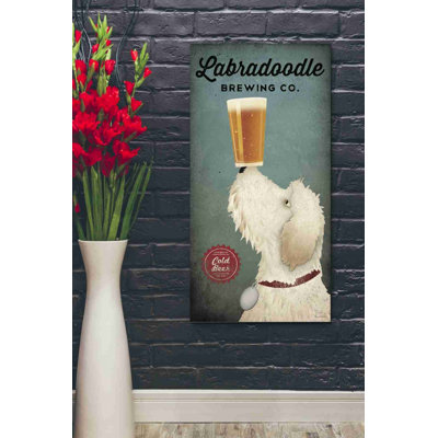 «Labradoodle Brewing» par Ryan Fowler, art mural sur toile