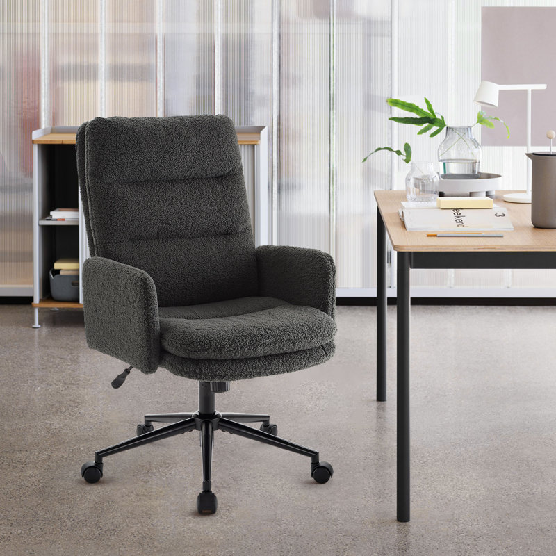 Alexxys Office Chair, Grey Cashmere