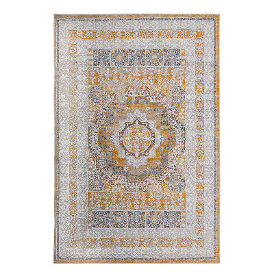 5X7 Cream/Ivory / Medallion Area Rug