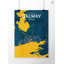 Galway City Map - No Frame Print-1911723019