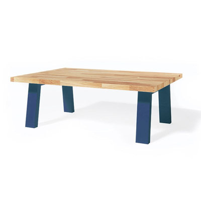 Eudochia Modular Solid Wood Stainless Steel Executive Desk