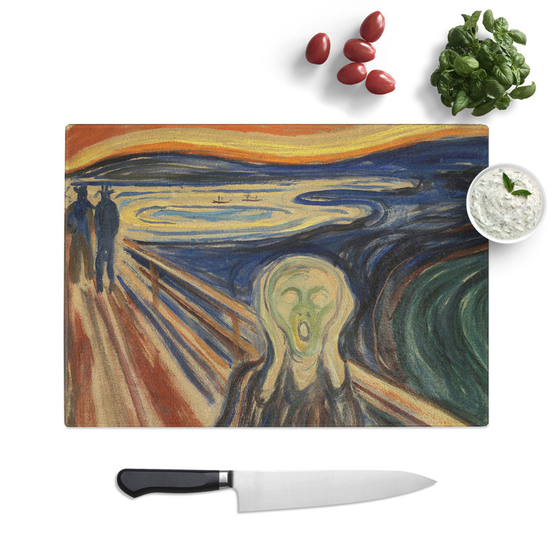The Scream by Edvard Munch Chopping Board, 0.4cm H x 20cm W x 28.5cm L