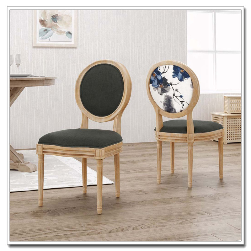 Ensemble de chaises de salle à manger, Gris foncé