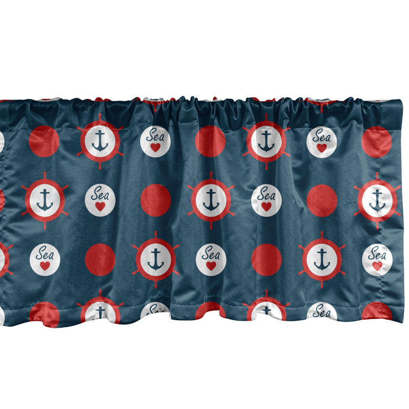Ensemble de 2 cantonnières Ambesonne Anchor, L 42 po x L 12 po