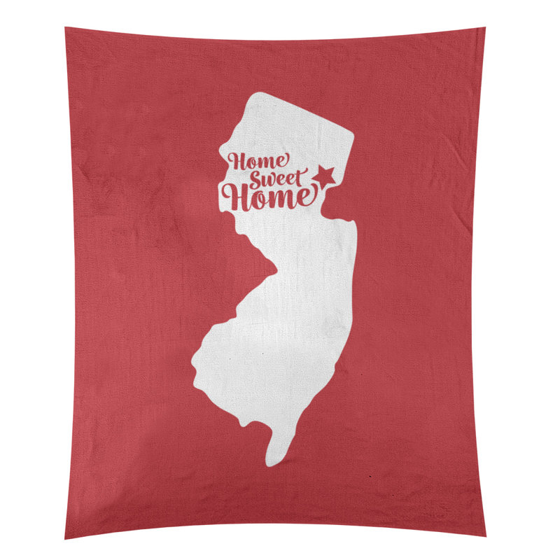 Tapisserie murale Home Sweet Newark, H 104 po x l 88 po, Rouge
