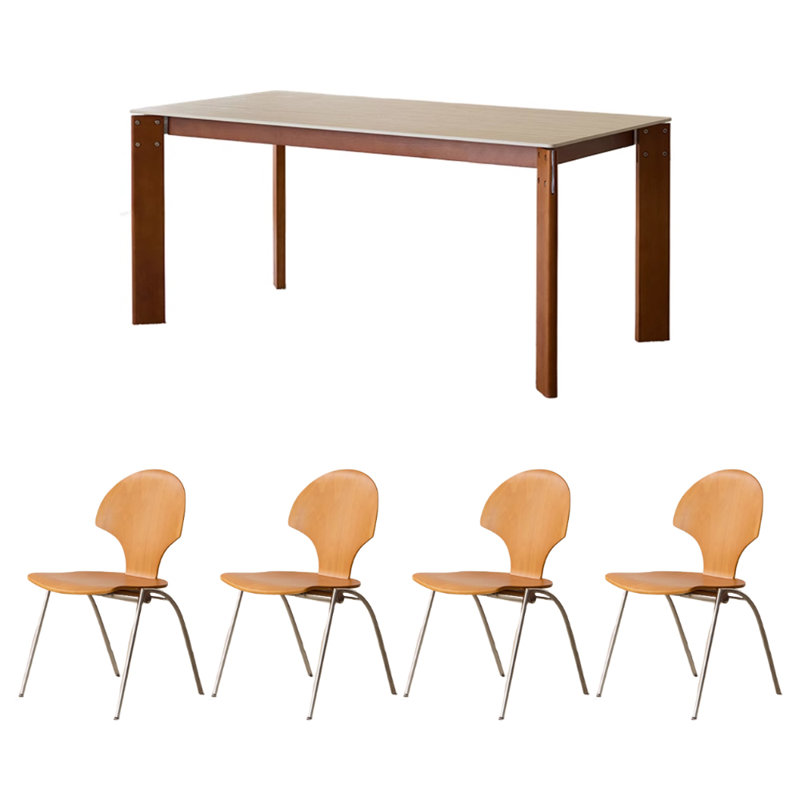 Ensemble de table de salle à manger Exquise, H 29,52 po x l 62,99 po x P 31,49 po