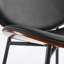 Chaise coquille de style Mid-Century moderne avec dossier confortable et structure stable