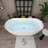 Free Standing Tub 59" x 30" Deep Soaking Bath Tub  Acrylic Freestanding Bathtub J25 Stand Alone Tub