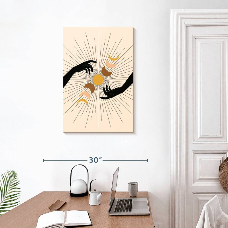 Adella Boho Moon Cycles, 30" H x 20" W