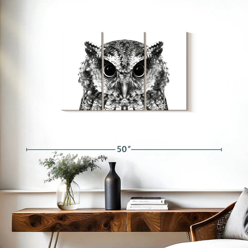 Brampt Bewitching Owl, 20" H x 33" W