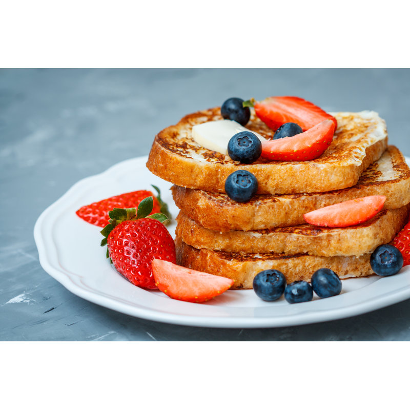 French Toast With Berries by Vaaseenaa - Wrapped Canvas Print, 30cm H x 46cm W