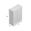 Armoire de rangement pour 18 paires chaussures Kait-508782