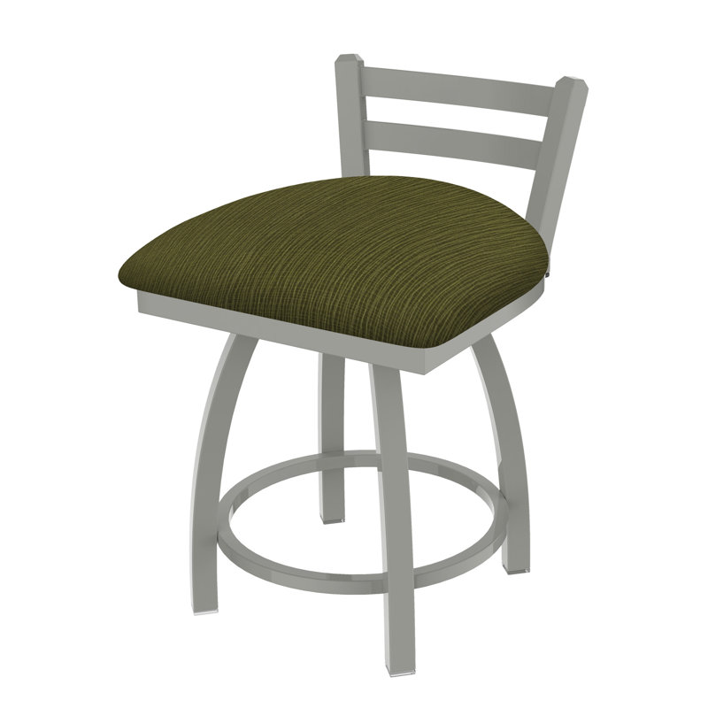 Tabouret de coiffeuse Jackie, Nickel anodisé, Tissu-graphique perroquet