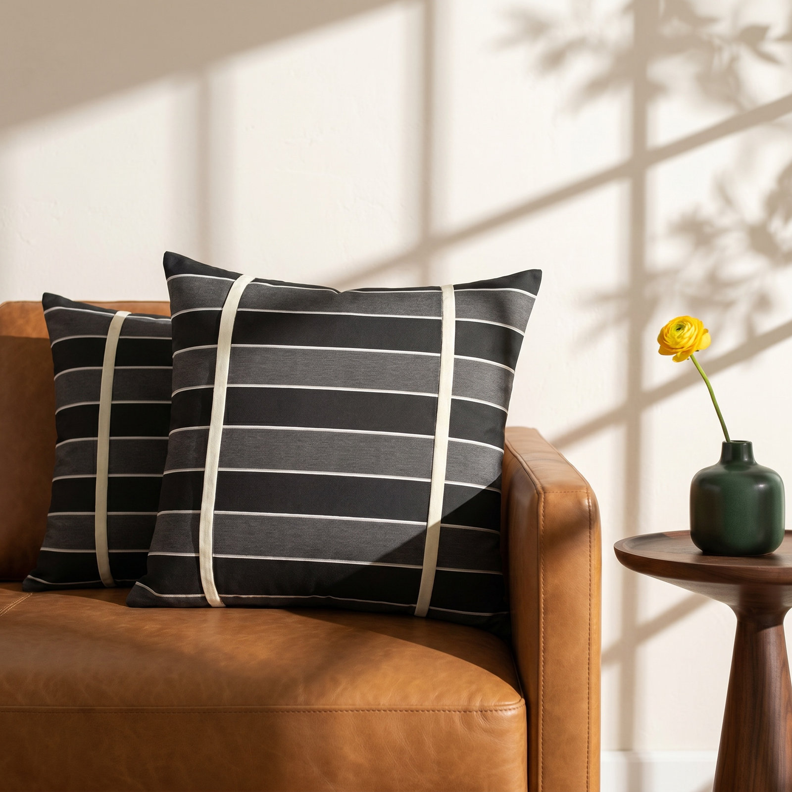 Grinell Throw Pillow, 18" x 18"