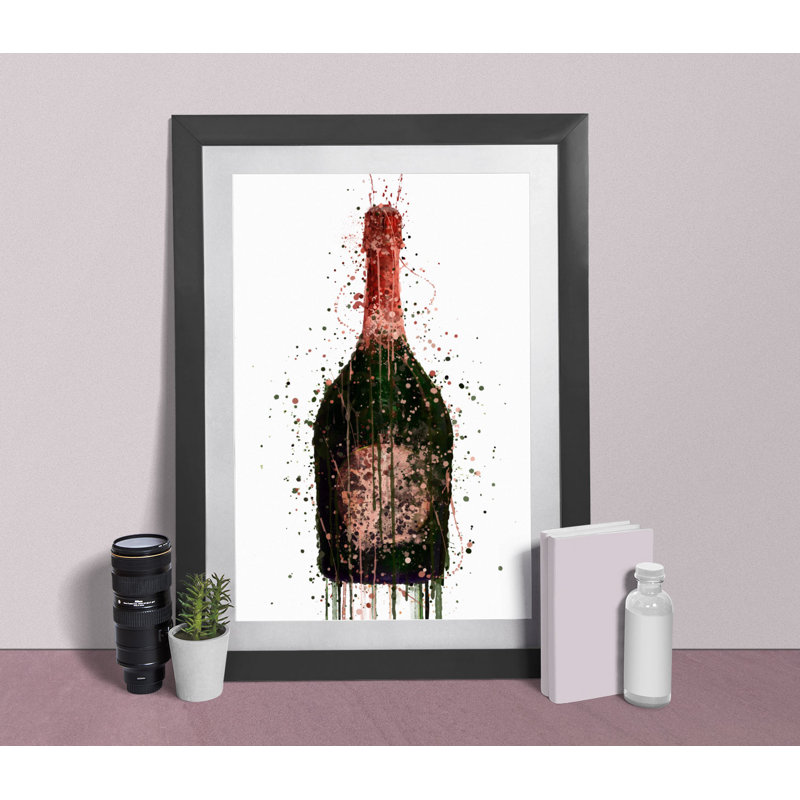 Champagne Bottle - Single Picture Frame Print