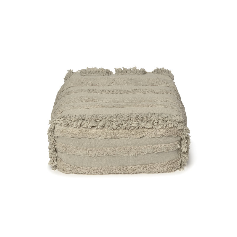 Exclusive Online Upholstered Pouf, Green