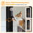 Plush 57.8-Inch Cat Tower Black-752478852