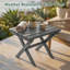 Table d'appoint pliable pour l'extérieur en PEHD toutes saisons Adirondack-75641572
