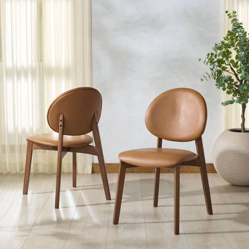 Chaise en bois Kayleen, Brun