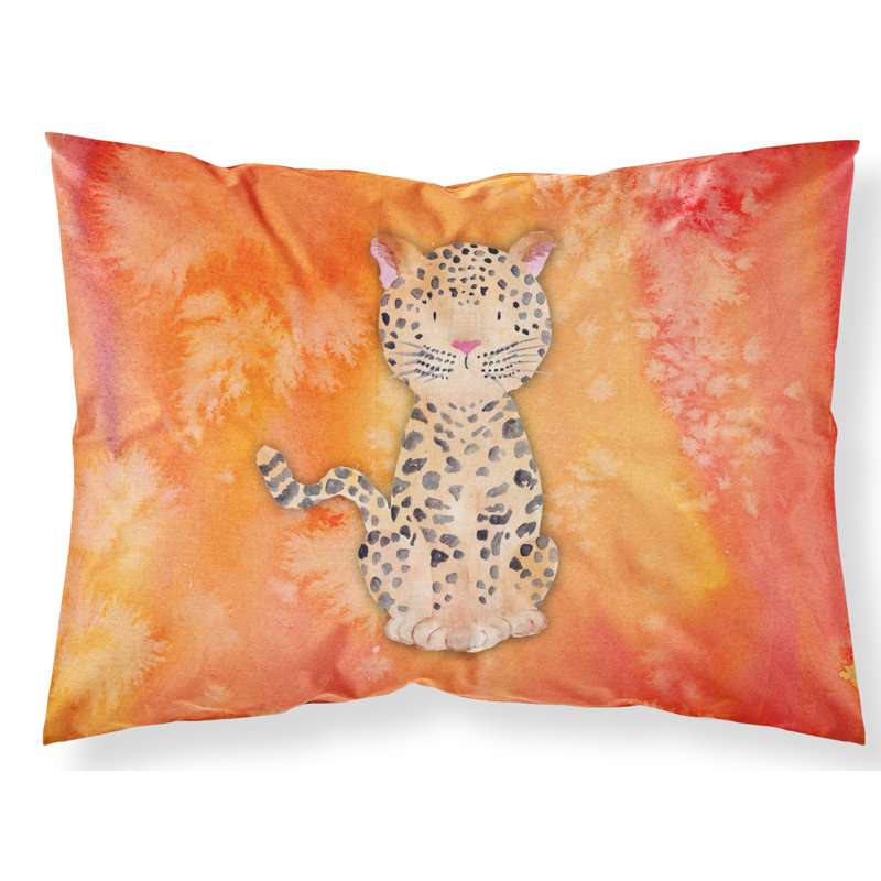 Taie d’oreiller aquarelle leopard