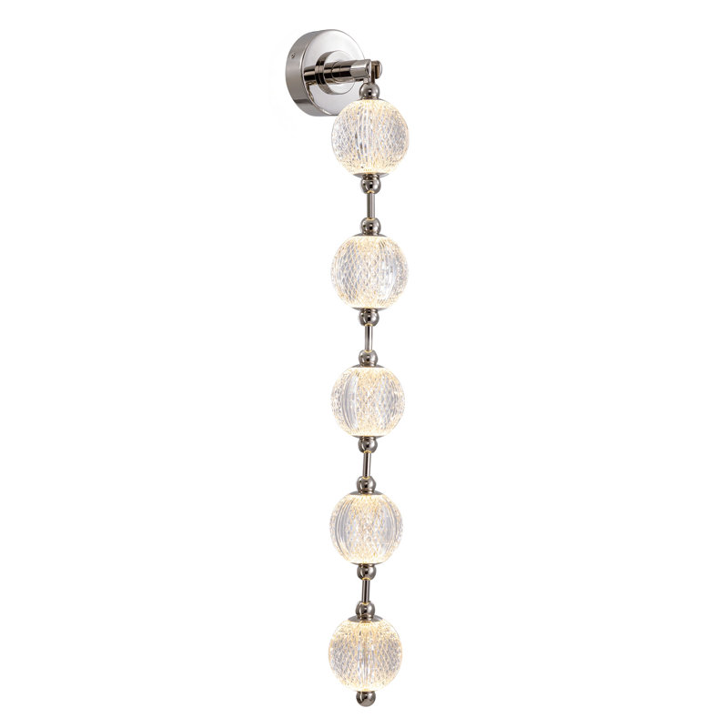 Marni 1 - Light LED Bath Sconce, Polished Nickel
