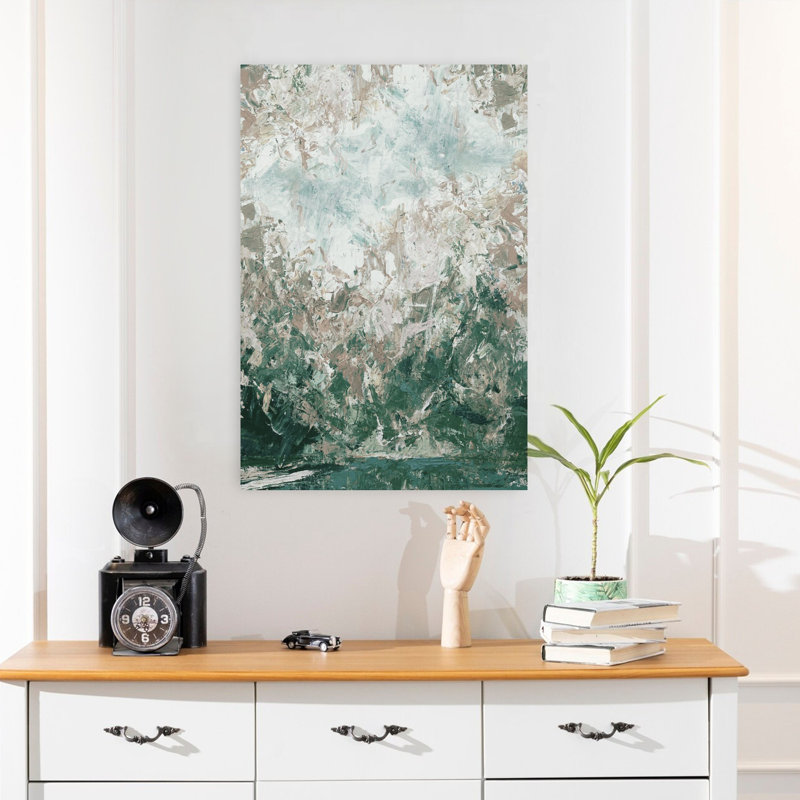Printemps irlandais, art contemporain abstrait, H 24 po x l 16 po