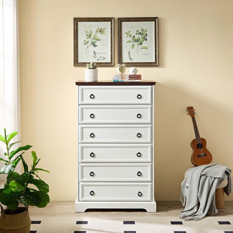 Grande commode à tiroirs, Blanc