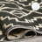 Outdoor Rug Plastic Straw Rug Waterproof Patio Lakhbir Black-1406599202