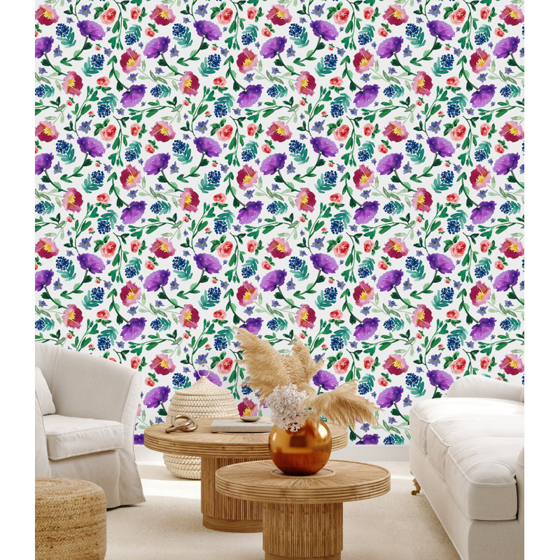 Floral Tile, 2.08' W x 10.42' L