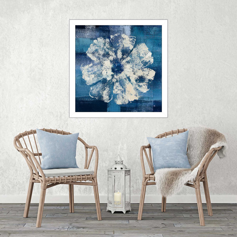 «Ocean Bloom I», art encadré, H 37,5 po x l 37,5 po x P 1 po, Cadre blanc