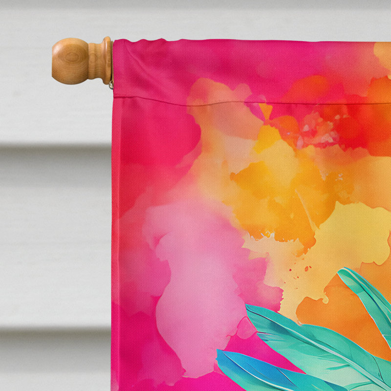 Drapeau de maison hippie cacatoès