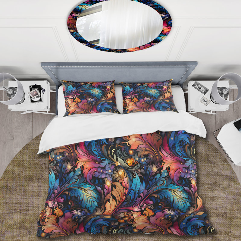 Ensemble de housse de couette Mystic Flair, Housse de couette pour très grand lit et 2 très