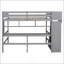 Lit mezzanine double avec bureau intégré-938811680