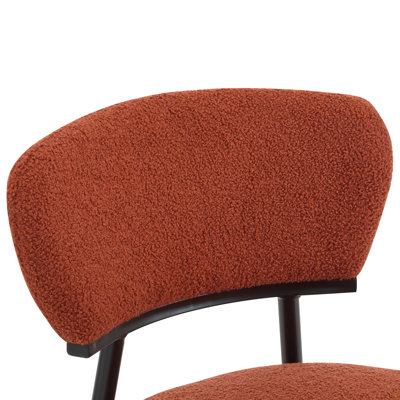 Upholstered Dinning Chair Set Of 2-Orange