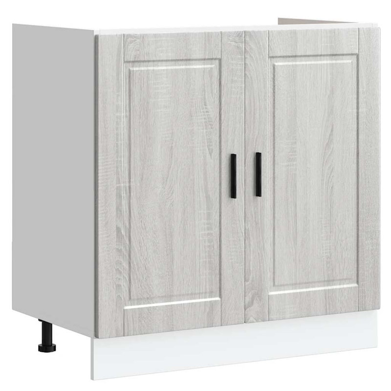 Pieds de meuble-lavabo vidaXL, Gris Sonoma, 31,5 po x 18,1 po x 32,1 po