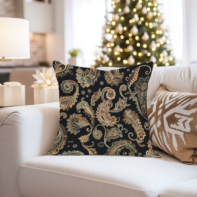 Abstract Boho Paisley Pattern VI Bohemian Patterns Pillow Cover