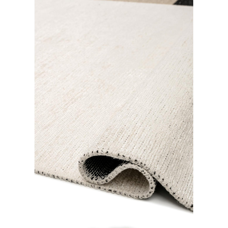 Tapis abstrait à panneaux abstraits, Carré 9 pi 10 po