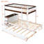Lit superposé simple au-dessus de simple avec lit gigogne simple, rangement et bureau-133239118