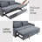 82" Upholstered Convertible Sleeper Sofa