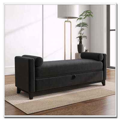 Solid Wood Upholstered Bench