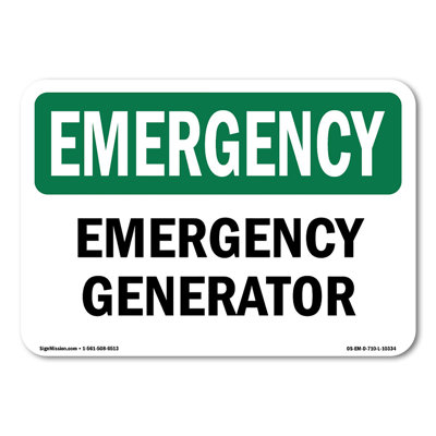 Generator Decal 5" X 3.5"