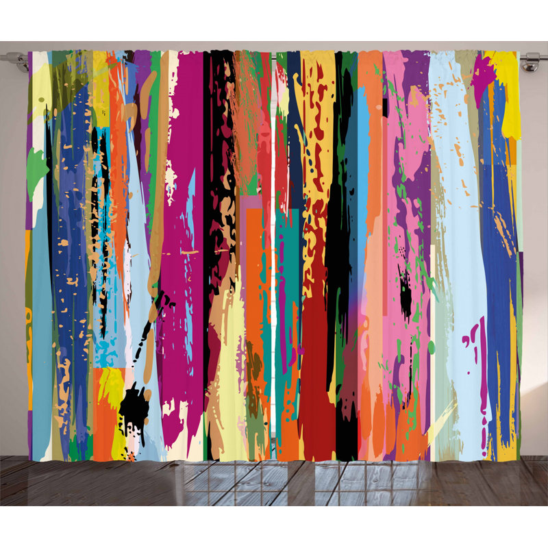 Semi-Sheer Rod Pocket Curtain Panels, 54" x 63"